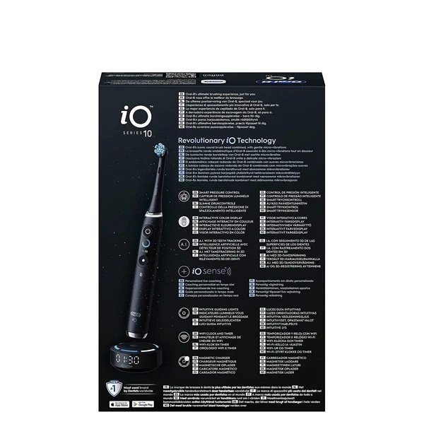 Електрична зубна щітка Oral-B iO 10 Cosmic Black (iOM10.1B4.2AD) 3 насадки  Фото №4