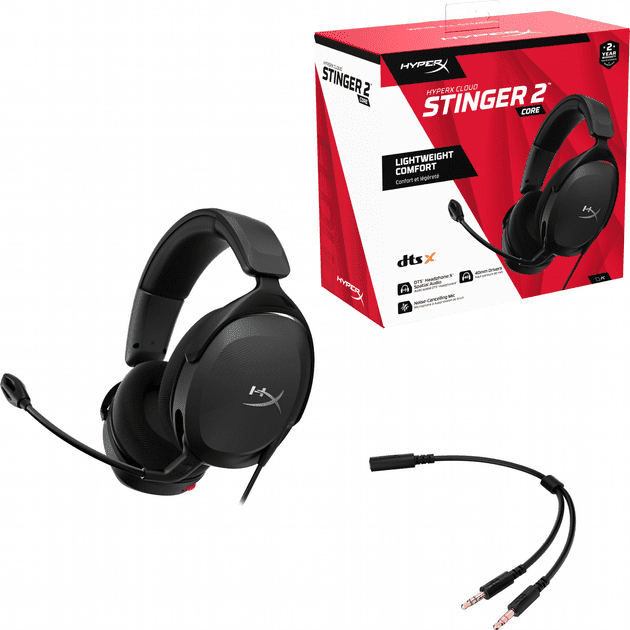 Навушники з мікрофоном HyperX Cloud Stinger 2 Core Wired Black (683L9AA)  Фото №6