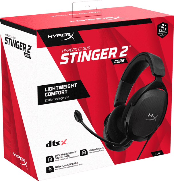 Навушники з мікрофоном HyperX Cloud Stinger 2 Core Wired Black (683L9AA)  Фото №7