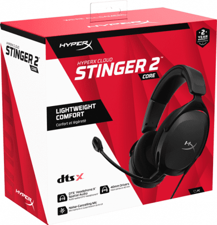 Навушники з мікрофоном HyperX Cloud Stinger 2 Core Wired Black (683L9AA)  Фото №7