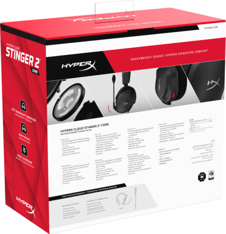 Навушники з мікрофоном HyperX Cloud Stinger 2 Core Wired Black (683L9AA)  Фото №8