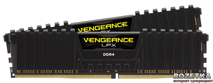 Память для настольных компьютеров Corsair 16 GB (2x8GB) DDR4 3200 MHz (CMK16GX4M2B3200C16)