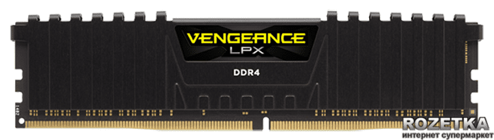 Память для настольных компьютеров Corsair 16 GB (2x8GB) DDR4 3200 MHz (CMK16GX4M2B3200C16)  Фото №0