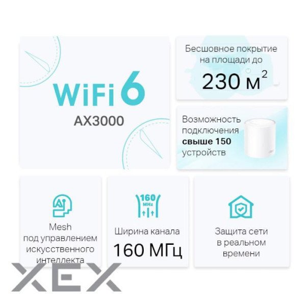 Mesh-система TP-Link Deco X50 3-Pack  Фото №1