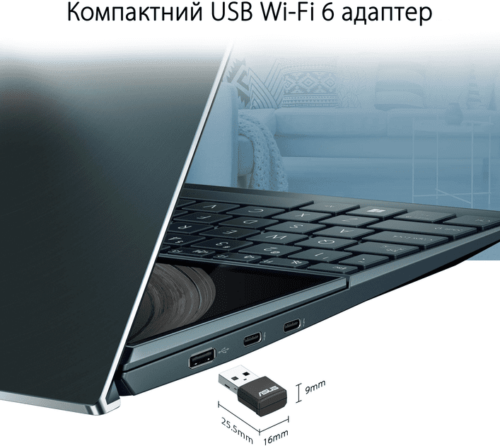 Wi-Fi адаптер ASUS USB-AX55 Nano (90IG06X0-MO0B00)  Фото №5
