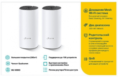 Mesh-система TP-Link Deco E4 (2-pack)  Фото №4