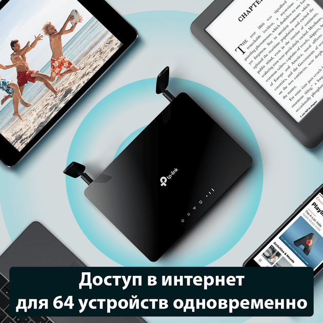 Беспроводной маршрутизатор (роутер)/модем TP-Link Archer MR400  Фото №3