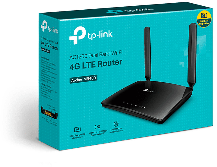 Беспроводной маршрутизатор (роутер)/модем TP-Link Archer MR400  Фото №6