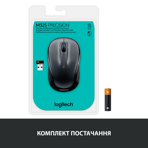 Мышь Logitech M325s Dark Silver (910-006812)  Фото №6