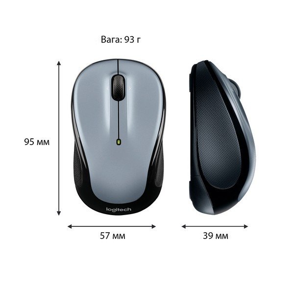 Мышь Logitech M325s Light Silver (910-006813)  Фото №0
