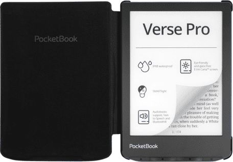 Обкладинка для електронної книги PocketBook Shell Cover for 629/634 Black (H-S-634-K-CIS)  Фото №1