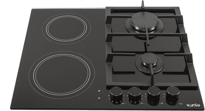 Комбинированная варочная поверхность Ventolux HG622 B9G CS (BK)  Фото №0