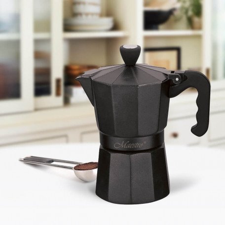 Кавоварка гейзерна Maestro MR-1666-3-BLACK  Фото №2