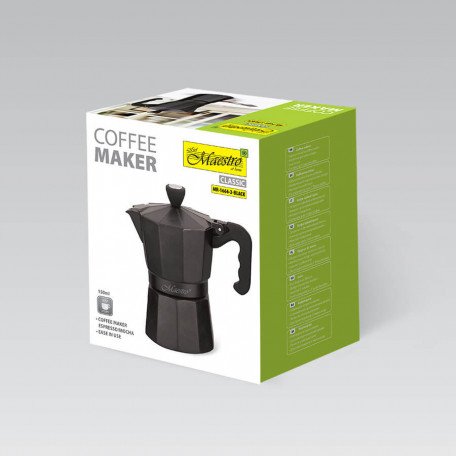 Кавоварка гейзерна Maestro MR-1666-3-BLACK  Фото №3