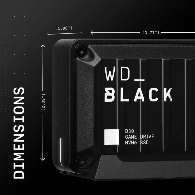 SSD накопичувач WD Black D30 2 TB Black (WDBATL0020BBK-WESN)  Фото №3