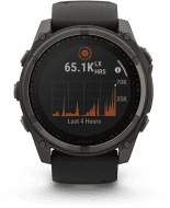 Смарт-годинник Garmin Fenix 8 51mm Solar Sapphire Carbon Gray DLC Titanium w. Black/Pebble Gray S. Band (010-02907-10/11/7)