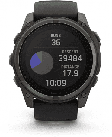 Смарт-годинник Garmin Fenix 8 51mm Solar Sapphire Carbon Gray DLC Titanium w. Black/Pebble Gray S. Band (010-02907-10/11/7)  Фото №1