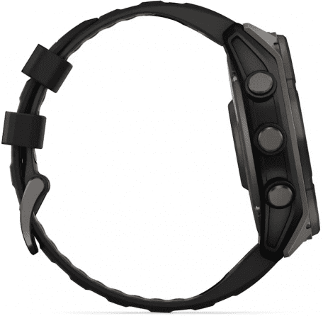 Смарт-годинник Garmin Fenix 8 51mm Solar Sapphire Carbon Gray DLC Titanium w. Black/Pebble Gray S. Band (010-02907-10/11/7)  Фото №2