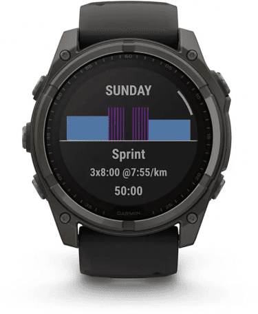 Смарт-годинник Garmin Fenix 8 51mm Solar Sapphire Carbon Gray DLC Titanium w. Black/Pebble Gray S. Band (010-02907-10/11/7)  Фото №5