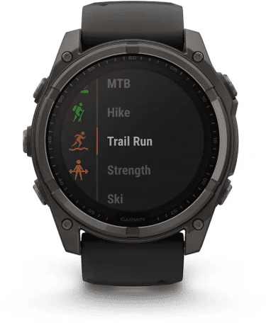 Смарт-годинник Garmin Fenix 8 51mm Solar Sapphire Carbon Gray DLC Titanium w. Black/Pebble Gray S. Band (010-02907-10/11/7)  Фото №7