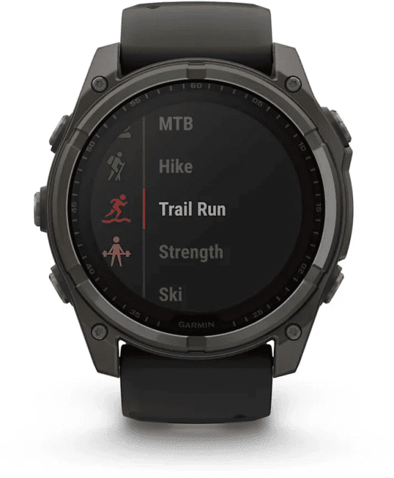Смарт-часы Garmin Fenix 8 51mm Solar Sapphire Carbon Gray DLC Titanium w. Black/Pebble Gray S. Band (010-02907-10/11/7)  Фото №7