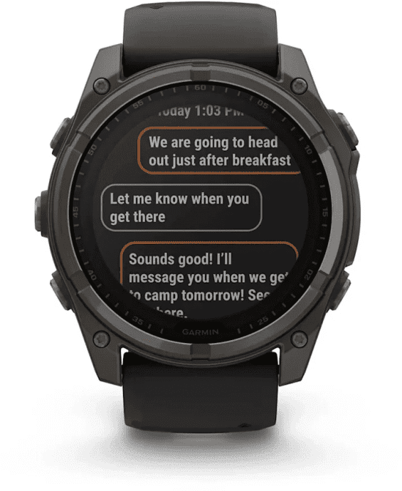 Смарт-часы Garmin Fenix 8 51mm Solar Sapphire Carbon Gray DLC Titanium w. Black/Pebble Gray S. Band (010-02907-10/11/7)  Фото №9