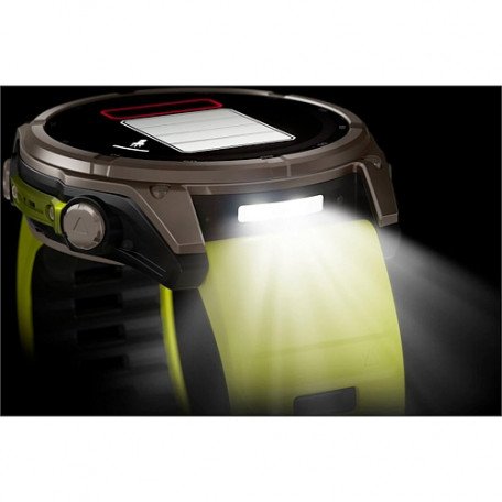 Смарт-годинник Garmin Fenix 8 51mm Solar Sapphire Titanium w. Amp Yellow/Graphite Silicone Band (010-02907-20/21)  Фото №11