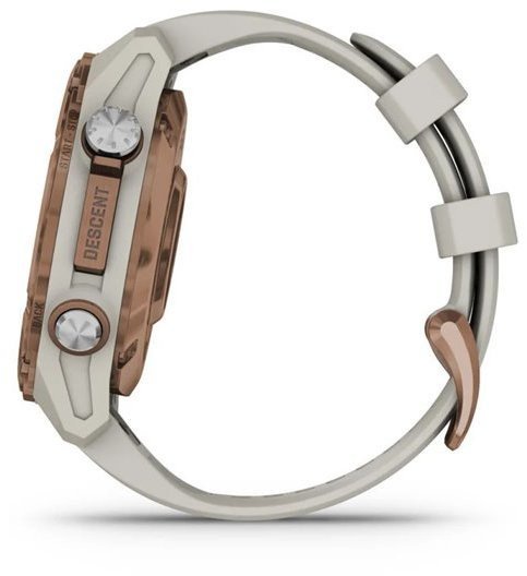 Смарт-часы Garmin Descen Mk3i - 43 мм Bronze PVD Titanium with French Gray Silicone Band (010-02753-13/14)  Фото №2