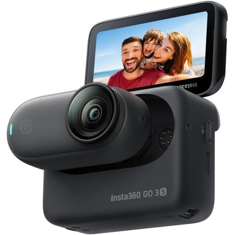 Екшн-камера Insta360 GO 3S 4K Standard Bundle 128GB Black (CINSAATA_GO3S13)  Фото №0