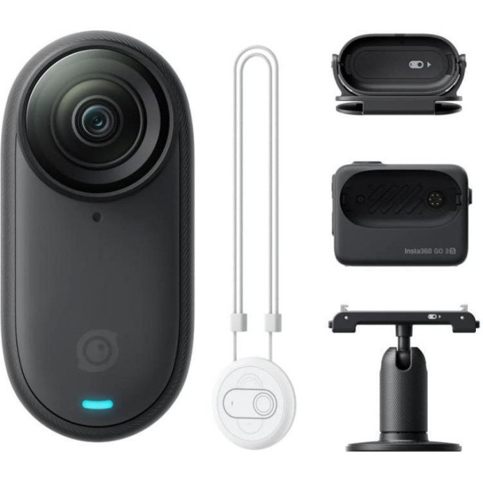 Екшн-камера Insta360 GO 3S 4K Standard Bundle 128GB Black (CINSAATA_GO3S13)  Фото №4