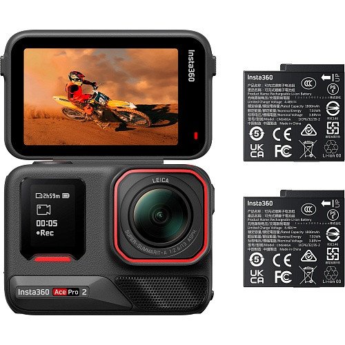 Екшн-камера Insta360 Ace Pro 2 Battery Bundle (CINSBBGA_ACEPRO208)