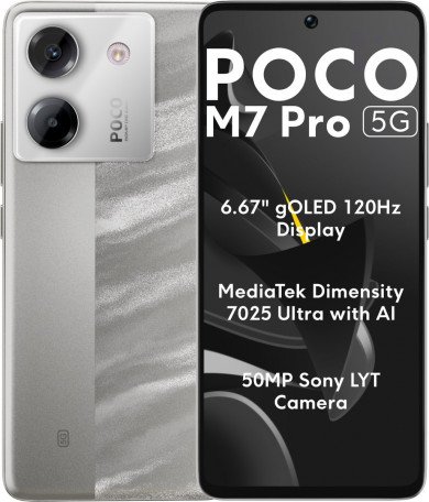 Смартфон POCO M7 Pro 5G 8/256GB Silver (Global EU)