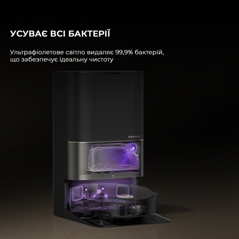 Робот-пылесос с влажной уборкой Dreame X50 Ultra Black (RLX85CE-6-BL)  Фото №11