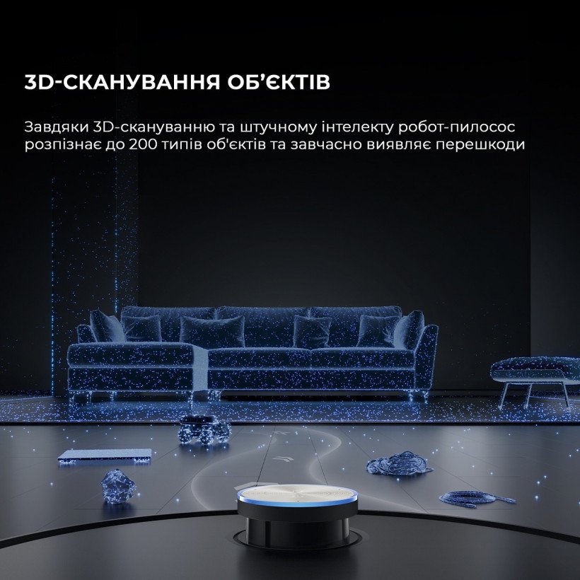 Робот-пылесос с влажной уборкой Dreame X50 Ultra Black (RLX85CE-6-BL)  Фото №15