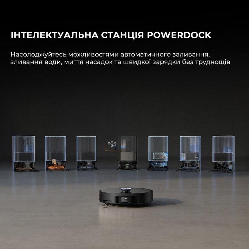 Робот-пылесос с влажной уборкой Dreame X50 Ultra Black (RLX85CE-6-BL)  Фото №16