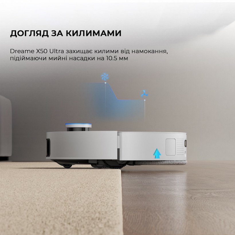 Робот-пылесос с влажной уборкой Dreame X50 Ultra White (RLX85CE-6-Wh)  Фото №0