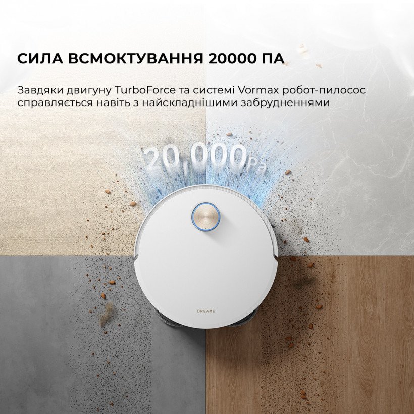 Робот-пылесос с влажной уборкой Dreame X50 Ultra White (RLX85CE-6-Wh)  Фото №2