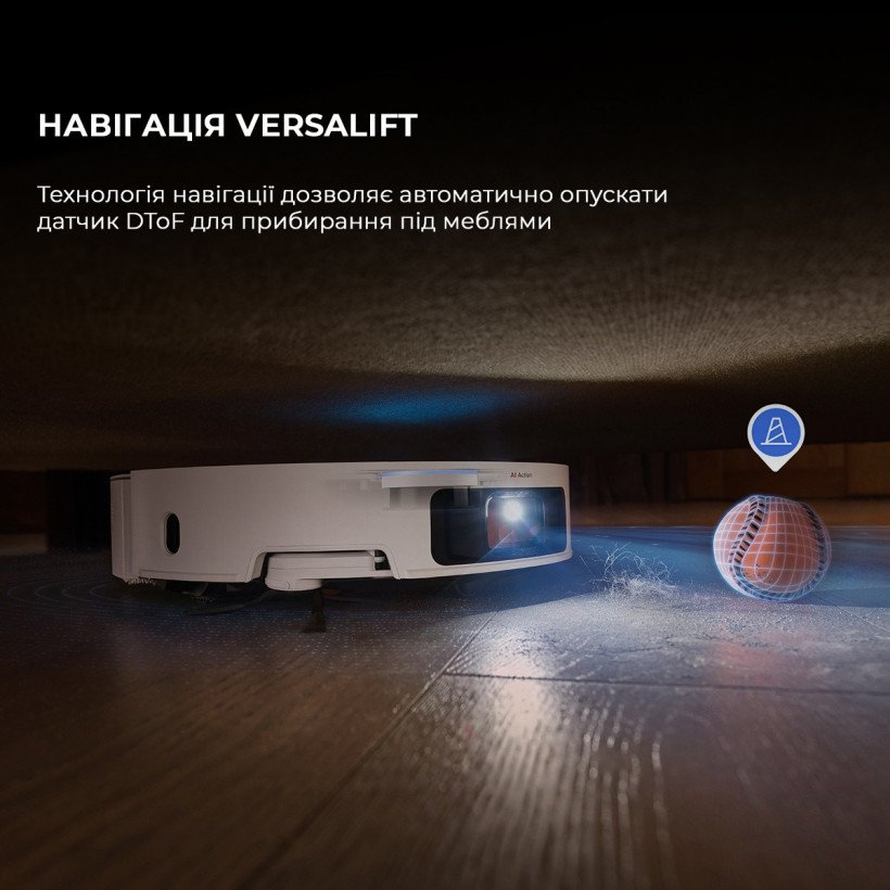 Робот-пылесос с влажной уборкой Dreame X50 Ultra White (RLX85CE-6-Wh)  Фото №18