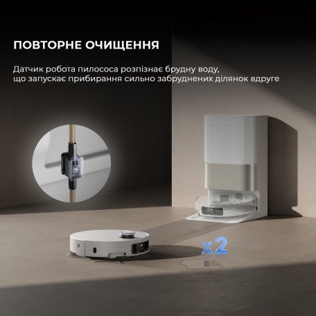 Робот-пылесос с влажной уборкой Dreame X50 Ultra White (RLX85CE-6-Wh)  Фото №11