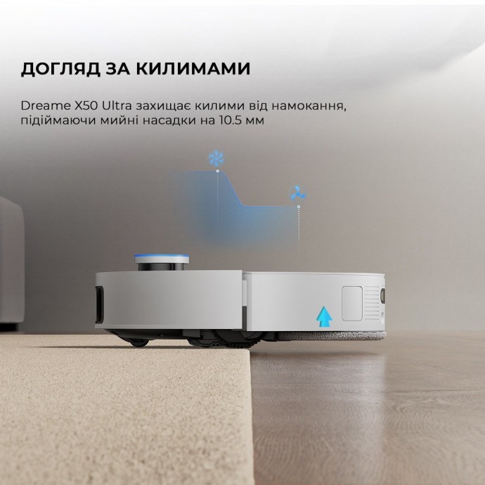 Робот-пылесос с влажной уборкой Dreame X50 Ultra White (RLX85CE-6-Wh)  Фото №0