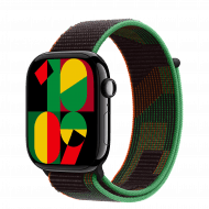 Смарт-годинник Apple Watch Series 10 GPS + Cellular 46mm Jet Black Aluminum Case with Black Unity Sport Loop (MX133+MUJU3)