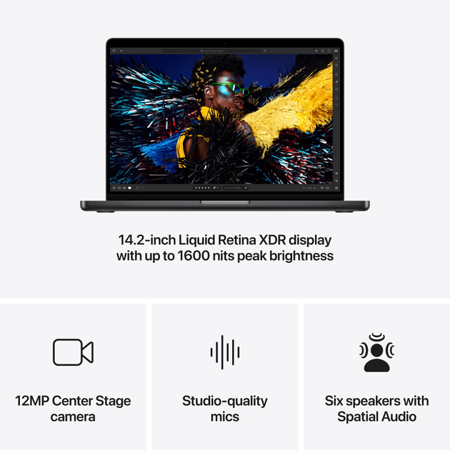 Ноутбук Apple MacBook Pro 14&quot; Late 2024 M4 Pro  Space Black (Z1FE000YA)  Фото №4