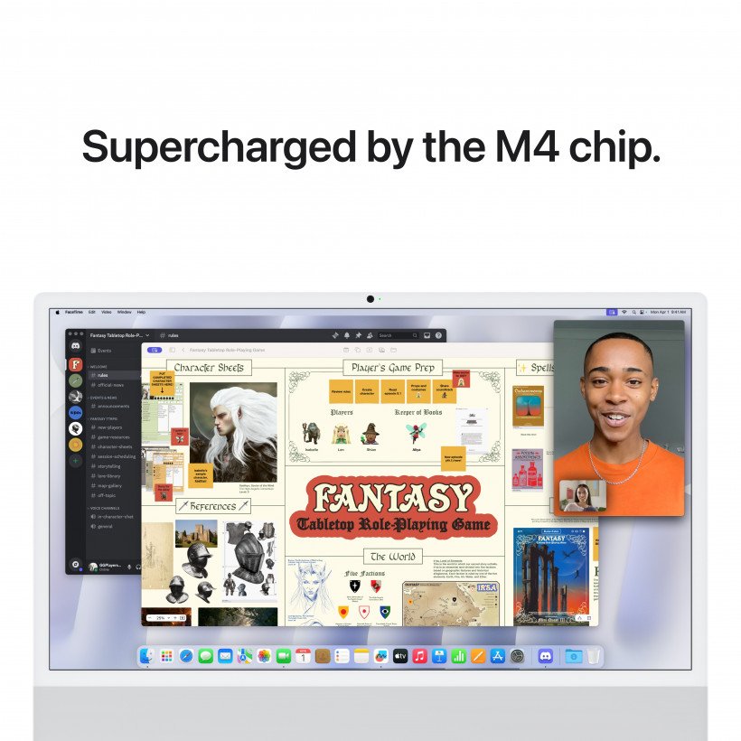 Моноблок Apple iMac 24 M4 Silver (MWUC3) (MWUC3) (Open)  Фото №3