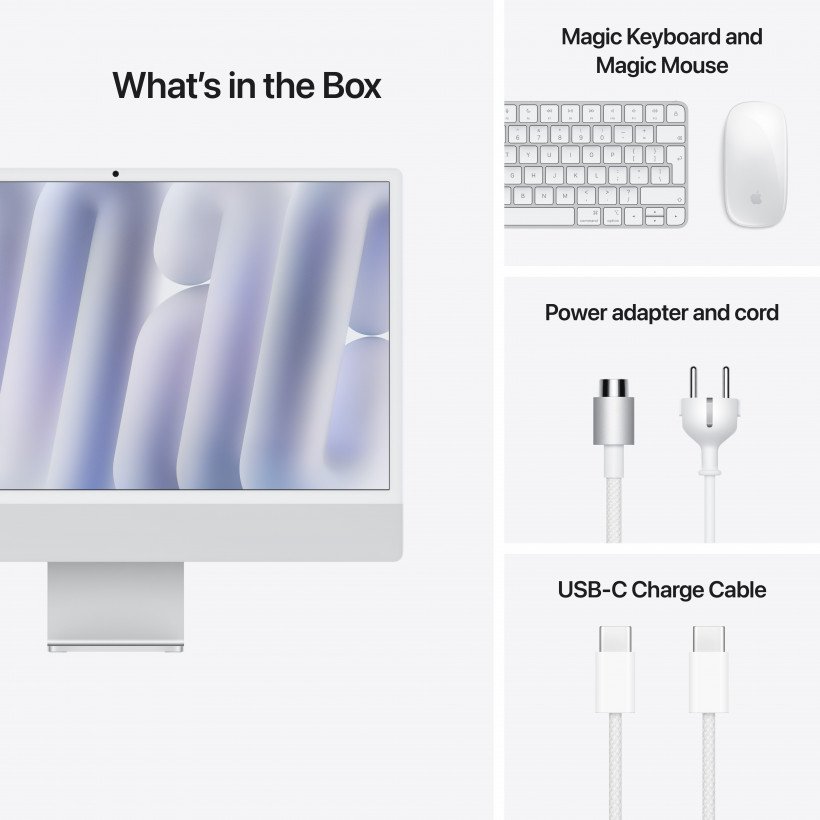 Моноблок Apple iMac 24 M4 Silver (MWUC3) (MWUC3) (Open)  Фото №6