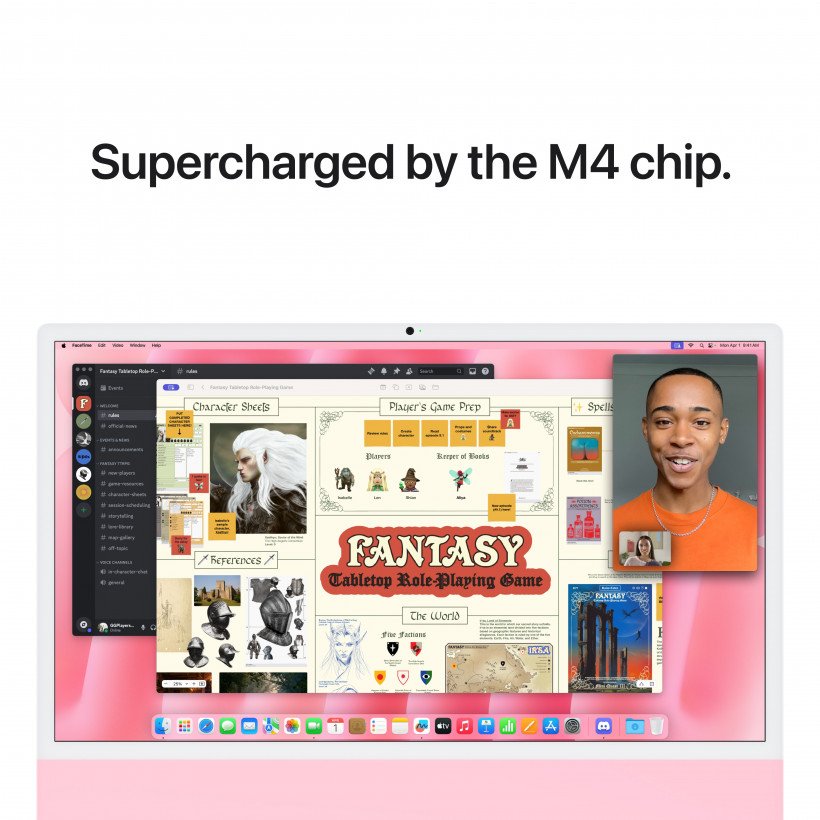 Моноблок Apple iMac 24 M4 Pink (MWUG3)  Фото №3
