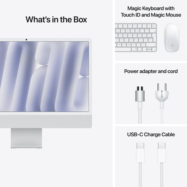 Моноблок Apple iMac 24 M4 Silver (MWUV3) (DE)  Фото №7