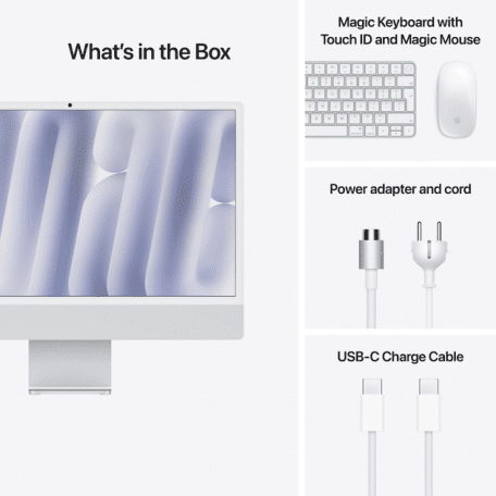 Моноблок Apple iMac 24 M4 Silver (MWUV3) (DE)  Фото №7