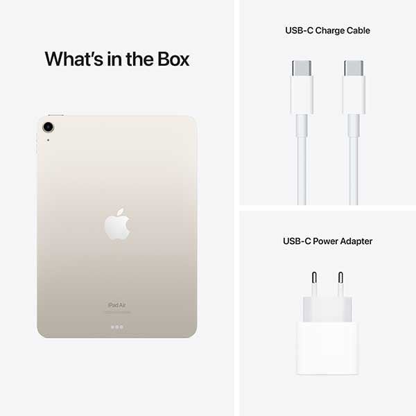 Планшет Apple iPad Air 2022 Wi-Fi 256GB Starlight (MM9P3) (CPO)  Фото №3