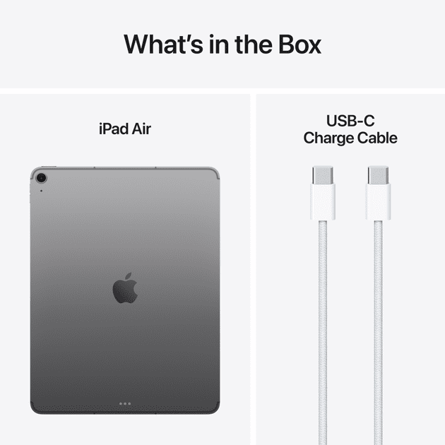 Планшет Apple iPad Air 13 2025 Wi-Fi + Cellular 128GB Space Gray (MCJ14)  Фото №8