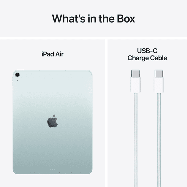 Планшет Apple iPad Air 13 2025 Wi-Fi + Cellular 128GB Blue (MCJ24)  Фото №8